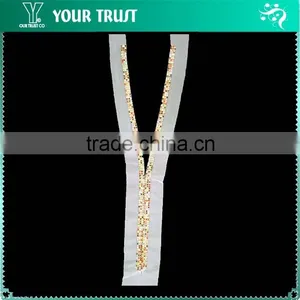 2MM Multi Color Rhinestone Collar Beaded Neckline Garment Accessories thumbnail-1