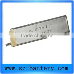 302380 3.7V 600mAh Customized li Polymer Battery thumbnail-1