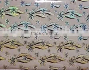3D Laser Tablecloth Pvc Table Cover in Roll Shining Design With Flowers thumbnail-3