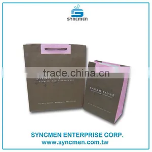 2016 High Quality Taiwan Factory With Pope Handle Custom Printed Paper Bags thumbnail-6
