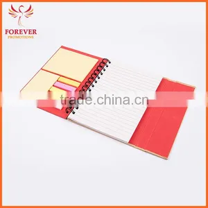 Eco Recycled Sticky Notebook With Magnet Closure Custom Logo 80 Sheets White Paper Spiral Binding thumbnail-1