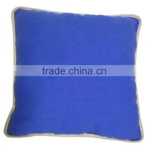 Blue Big Backrest Single Solid Color 100% Cotton Pillow for Home Decoration thumbnail-1