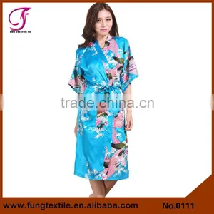 0111 Women Long Peacock Robe thumbnail-1