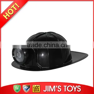 NEW!Plastic Helmet Fire Helmet With Light for Adult for Roleplay Party thumbnail-3