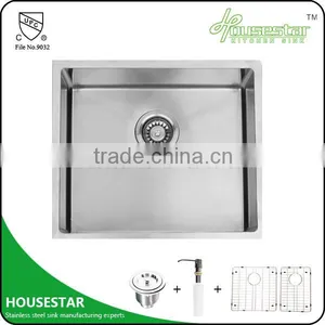 Stainless Steel Single Bowl Corner Undermount Handmade Kitchen Sink Heat Sink Lab Sink 5145-5 thumbnail-2