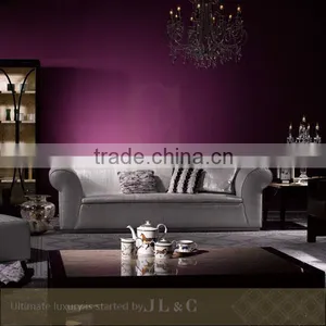 JS02 Living Room Furniture Full Grain Leather Sofa Top Layer Leather Sofa JL&C Luxury Home Furniture New Sofa Designs thumbnail-1