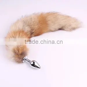 Dog Tail Vibrating Metal Anal Plug ,lady and Man Fox's Tail Butt Plug, Dog Tail Anal Plug, Butt Plug Tail thumbnail-2