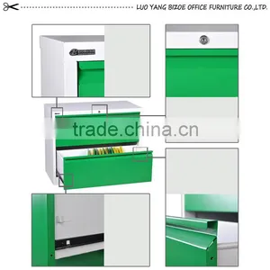 Thin Dege White Two Drawers Lateral Filing Cabinet thumbnail-4