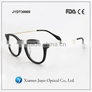 Handmade Acetate Round Metal Frame Reading Glasses thumbnail-1