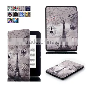 Flip Custom Design Leather Tablet Case OEM 6 Inch Leather Case for E-Reader New Kindle 2016 8 Generation thumbnail-3