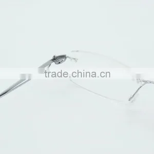 2016 New Design Fashion Woman Rimless Titanium Optical Frames With Leo Pattern thumbnail-4
