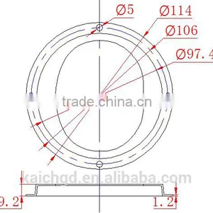 LED Glass Lens for Urban Road Lighting 92mm KC92-1 thumbnail-3