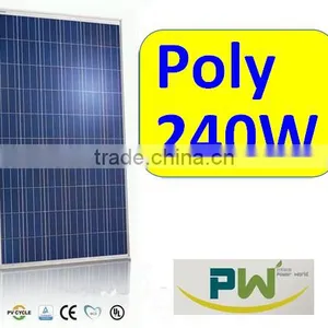 12 Volt 240 Watt Photovoltaic Panel/200WP Solar PV Module thumbnail-1