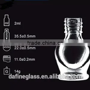 1.5-3ml Transparent Cosmetic Glass Nailpolish thumbnail-1