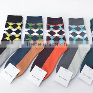 Men Argyle Crew Socks Men Socks Manufacturer thumbnail-1