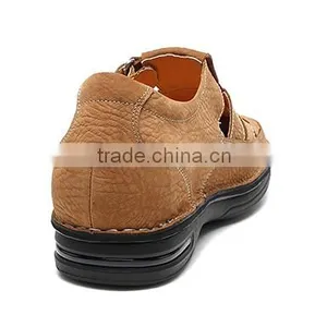 2016 Summer Height Increasing Style Genuine Leather Men Sandals thumbnail-5