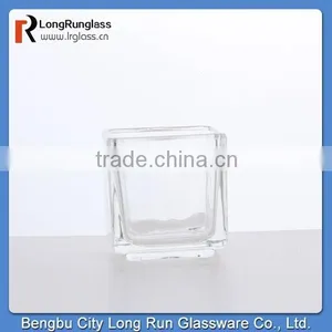 LongRun High Quality Transparent Square Glass Candlestick thumbnail-1