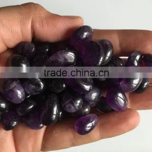 Natural Amethyst Quartz Tumble Purple Lot Translucent Opaque Untreated Loose Gemstone thumbnail-4