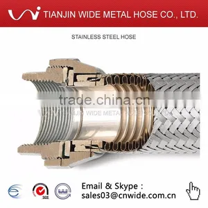 [Tianjin Wide Hose DQ-DN40 ] 1 1/2" Union Stainless Steel Hose thumbnail-4