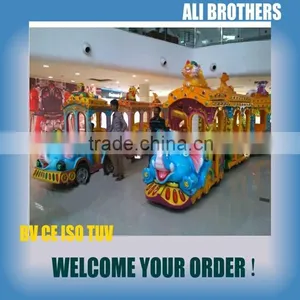 Electric Train Shoppibng Mall Rides Christmas Fun Train thumbnail-1