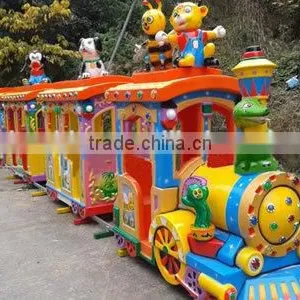 Amusement Park Elephant Mini Track Tourist Train Rides for Sale thumbnail-5