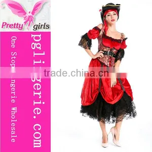 New Design Deluxe Royal Red Queen Costume Fancy Dress Costumes thumbnail-3