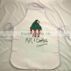 Christmas Santa Design Printed Cute Child Cotton Apron thumbnail-3