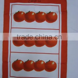 Silk Screen Printing Cotton Twill Material Fabric Tea Towel thumbnail-4