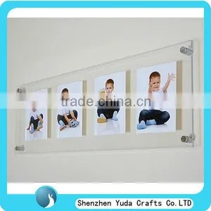 New Hot Clear Cheap Wall Mounted Picture Photo Frame for 4 or More Pictures Funny Photo Frame Customized Handmade thumbnail-1