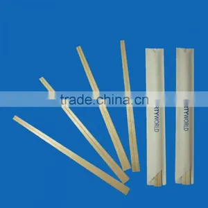 Disposable Birch Chopsticks With Paper Wrapped thumbnail-1