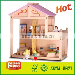 2013 Hotest Happy Family Doll House With Furniture thumbnail-1