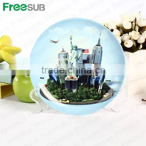 Sunmeta Freesub CY11 6" Blank Ceramic Moon Printing on Plates thumbnail-1