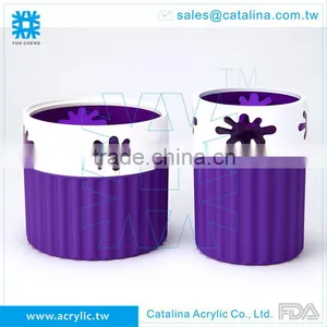 Purple Bathroom Set Tumbler Lotion Dispenser Cotton Jar Soap Dish Toilet Accessory thumbnail-2
