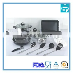 19pcs Non Stick Stainless Steel Korean Kitchenware thumbnail-1