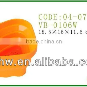 Silicone Kitchenware Collapsible Colander Silicone Pasta Colander Silicone Colander thumbnail-1