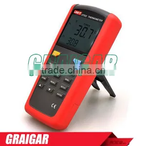 UNI-T UT322 Contact USB LCD Digital Thermometer Multimeter K J T E Tester Meter T1 T2 Input/USB Data Transfer thumbnail-2