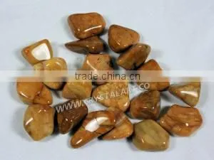 Yellow Jasper Tumbled Pebbles Stone thumbnail-1