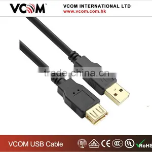 Gold Plate Black AM/FM USB Cable for Computer/laptop Extension thumbnail-1