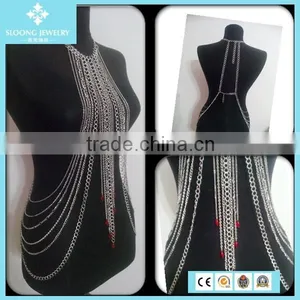Wholesale Turkish Silver Body Chain Necklace Jewelry thumbnail-4