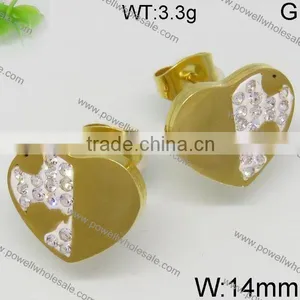 Newest Wholesale Gold Plated Earring With Crystal thumbnail-2