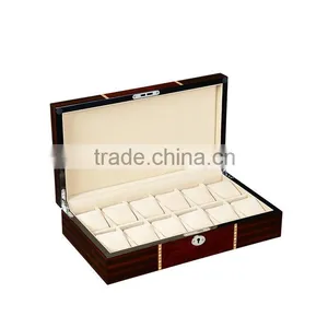 Wooden 12 Slot Wholesale Custom Luxury Watch Box, Beautiful Display Box thumbnail-1
