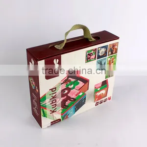 Custom Toy Folding Paper Gift Box With Handle thumbnail-5