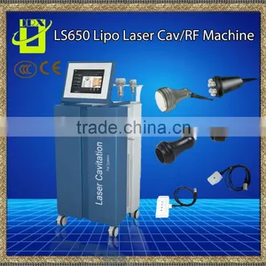Diode Lipo Laser+Cavitation Liposuction Cavitation Slimming Machine +RF+Vacuum Slimming Machine (LS650) Body Contouring thumbnail-1