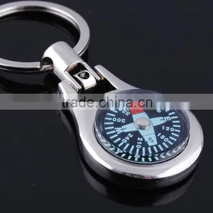 Wholesale Shark Shape Metal Compass Keychains / Promotional Shark Compass Key Chains and Key Rings thumbnail-3