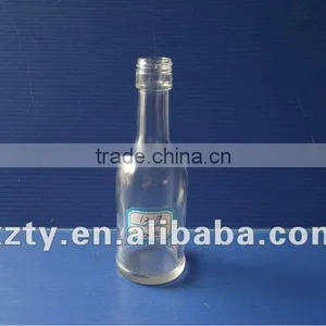 100ml Small Clear Glass Wine Bottle thumbnail-1