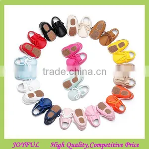 Top Selling Baby Hard Sole Walking Shoes Toddler Shoes Rubber Sole pu Leather Baby Moccasins thumbnail-1