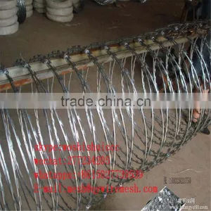 2017 High Quality Galvanized Welded Razor Wire Mesh/Blade Concertina Razor Barbed Wire Export thumbnail-5