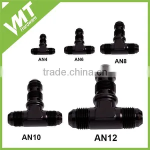 AN -6 (6AN AN6 ) Bulkhead Tee Fitting Adapter in Black thumbnail-2