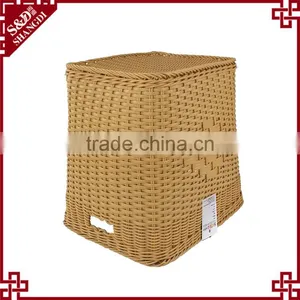 Hotel Home Used Handwoven Dirty Clothes and Toy Large Size Storage Cube Basket thumbnail-5