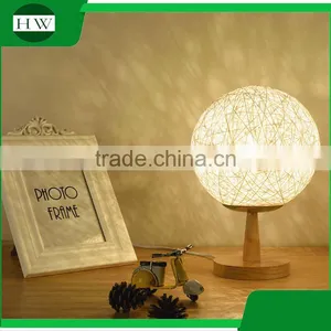 Wooden Decorative Garden Cane Twine Eye Protection Usb Rechargeable Dimmable Led Study Reading Desk Table Night Light Lamp thumbnail-1